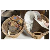 (DL) Misc. Lot including Witcher Baskets, Lamp