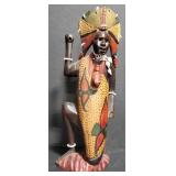 (DL) Wooden Figurine Crafted In Kenya, African