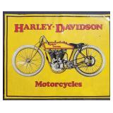 (DL) Harley Davidson Metal Sign