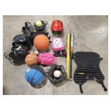 (AI) Bag of Sports Equipment incl. Helmets,