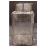 (AB) Vintage Kis Me Gum Company advertising jar.