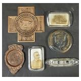 (AB) Lot includes hammered copper Round Oak