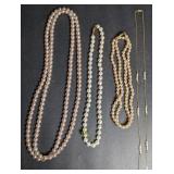 Pearl necklaces