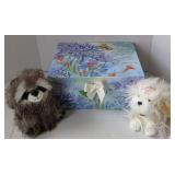 Flip-Top Storage Box & 2 Aurora Plush Toys of