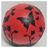 Glass Light-Up Ball Butterflies 9" Tall