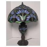 Stained glass table lamp 24" tall