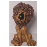 Vintage Lion Statue Coin/Piggy Bank 12" tall