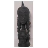 African folk art ancestrial carved statue 19"