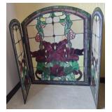 Tiffany Inspired Fireplace Screen