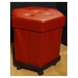 Rolling Storage Ottoman approx 15.5" x 17"