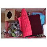 Misc. Items incl. Jewelry, Metal Tissue Box
