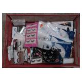 Lot of Masks, Fake Eyelashes, & Face Decals