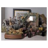 Flat of various Animal themed nick knacks and