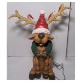 Antlered dog light up statue 29" tall