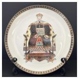 Hand painted Chinese Emperor Porcelain Plate