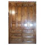 Oak Dresser Double Door 6-Drawer Dovetail