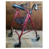 Foldable 4 wheel rollator (20" x 22" x 37")