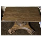 Small wooden Table on wheels  *31in x 17in x 14in