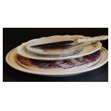 Lot of Decorative Plates & Cake Server (incl.