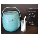 Curtis Stone blue mini multi cooker (9" x 9" x