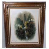 Signed Chen Mao Oil & Horsehair Painting on
