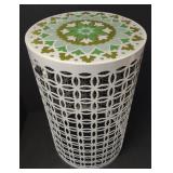 30" x 12" Metal accent table with underlights