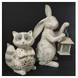 Decorative bunny with lantern (18" x 14"x 7") and