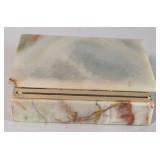 Marble jewelry box 5.5"x4"X2"
