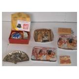 Lot w/ Egyptian print trays and Asian Chop style