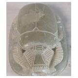 Carved Jade Egyptian Scarrab 3.5"x3"