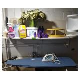 Lot of household items including an ironing board