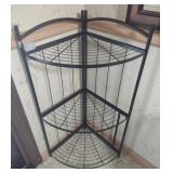 41" three tiered corner shelf
