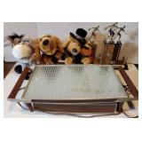 Lot of Electric heating plate, three bowling