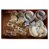 Set of playing card plates