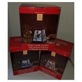 Solar candle lantern hummingbird butterfly