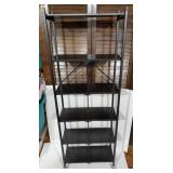 Origami metal storage shelving unit, folding with