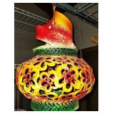 Metal decorative wind spinner. 18" Long roughly