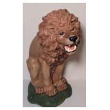 Painted lion statue 29" tall