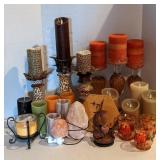Lot of Various Decor Including Himalayan Salt