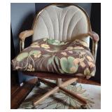 Rolling Chair w/ Cushion  approx 34"H