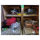 Lot of pots, pans and cooking ware