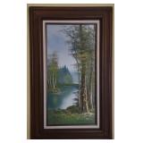 Forest Artwork approx 20" x 32"