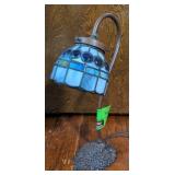 Stained glass desk lamp 13" tall