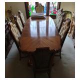 Removable Leaf Dining Table (approx 89" x 41" x