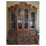 China Cabinet approx 64" x 20" x 89" (Contents