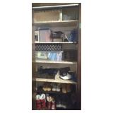 Contents of Closet incl. Boots, Folders,