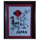 Japan Artwork approx 14" x 17"