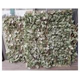 Three expanding stick and fake leaves screens,