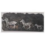 Decorative Zebra Plaque aprx 8"x18"
