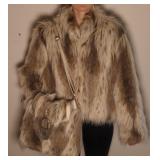 Donna Salyers Faux Fur Coat with matching purse